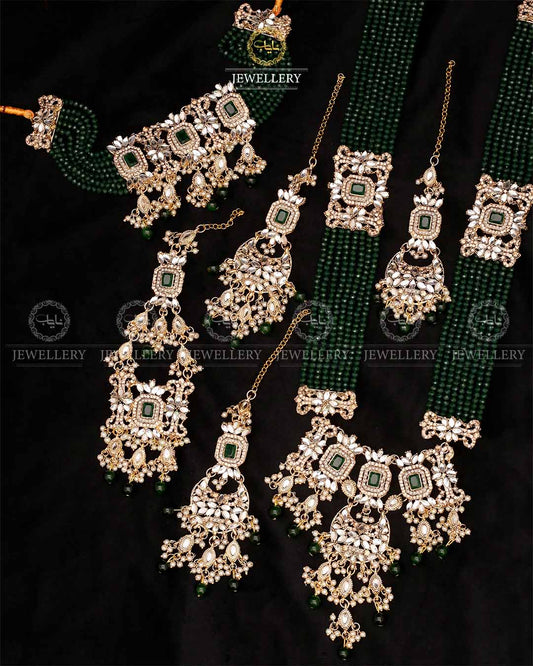 Kundan Bridal Set NJ-1593 Nayab Jewellery