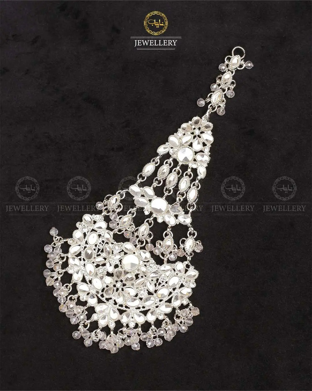 Kundan Jhumer-2325-Silver Nayab Jewellery