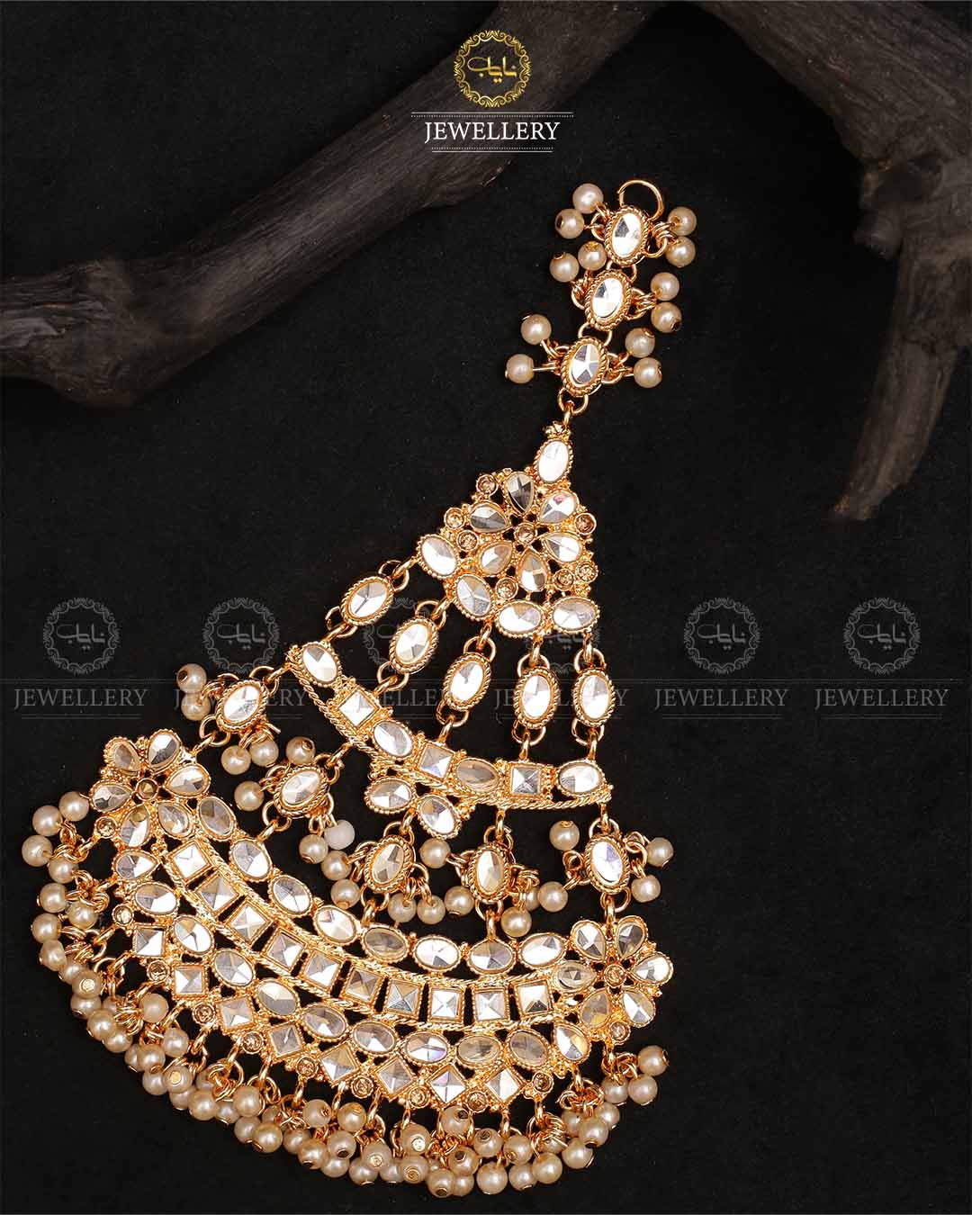 Kundan Jhumer-2326-Golden Nayab Jewellery