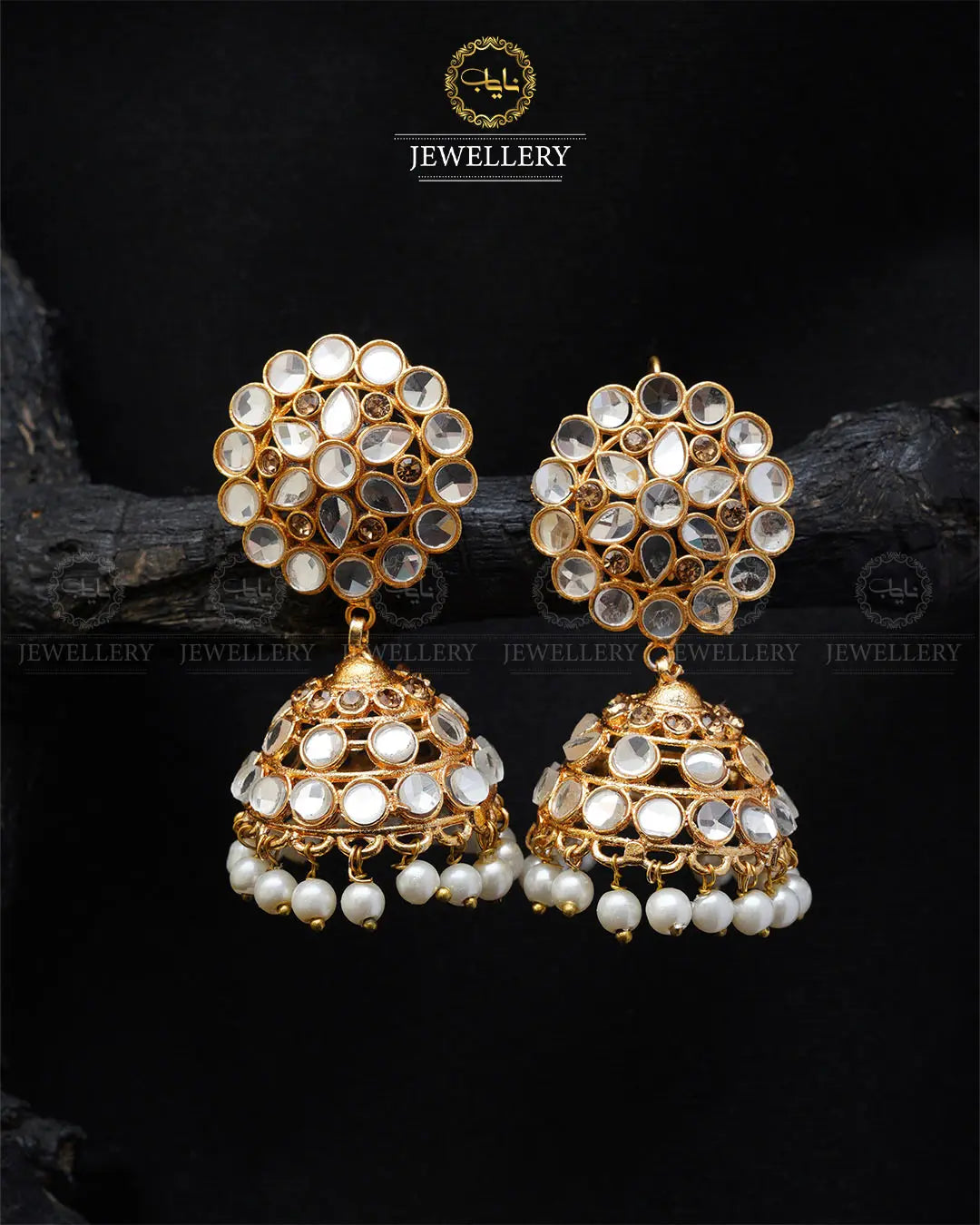 Kundan Jhumki -2034-G Nayab Jewellery