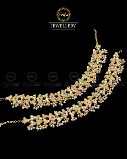 Kundan anklets Pazaib (pair)NJ-1829-G Nayab Jewellery