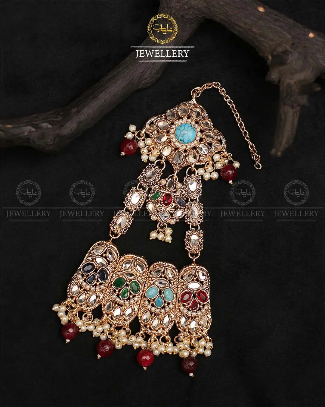 Kundan jhomer -2377 (Copy) Nayab Jewellery