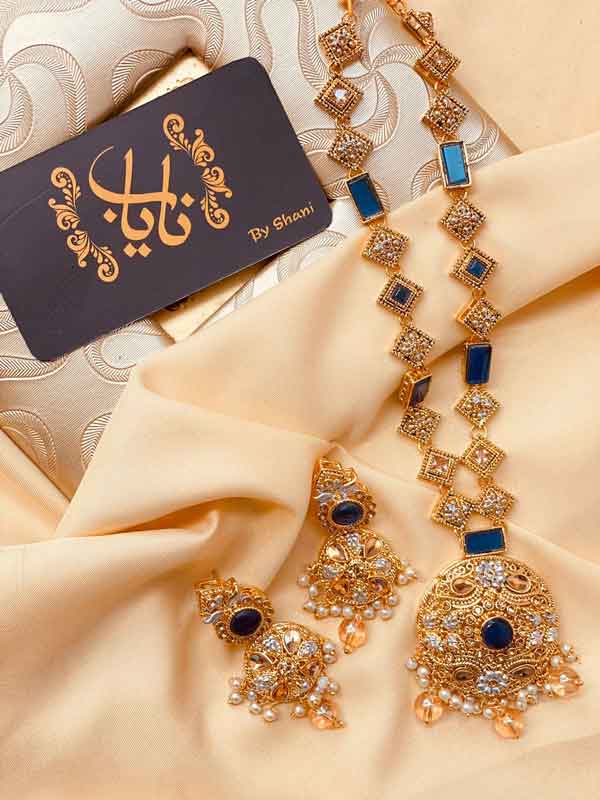 Latest Style Egyptian Mala With Earring NJ-1503 Nayab Jewellery