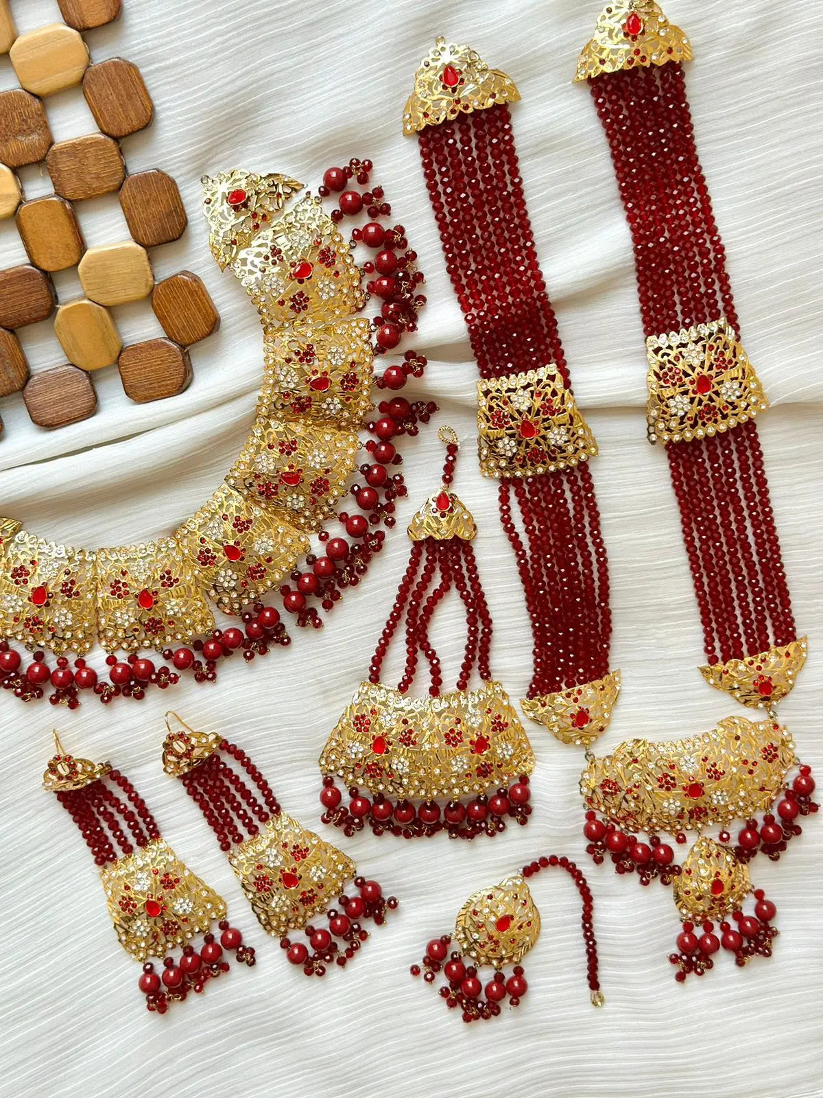 Light Weight Hyedrabadi Bridal set NJ-1656 Nayab Jewellery