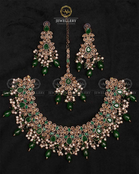 Luxus Necklace set-2355 Nayab Jewellery