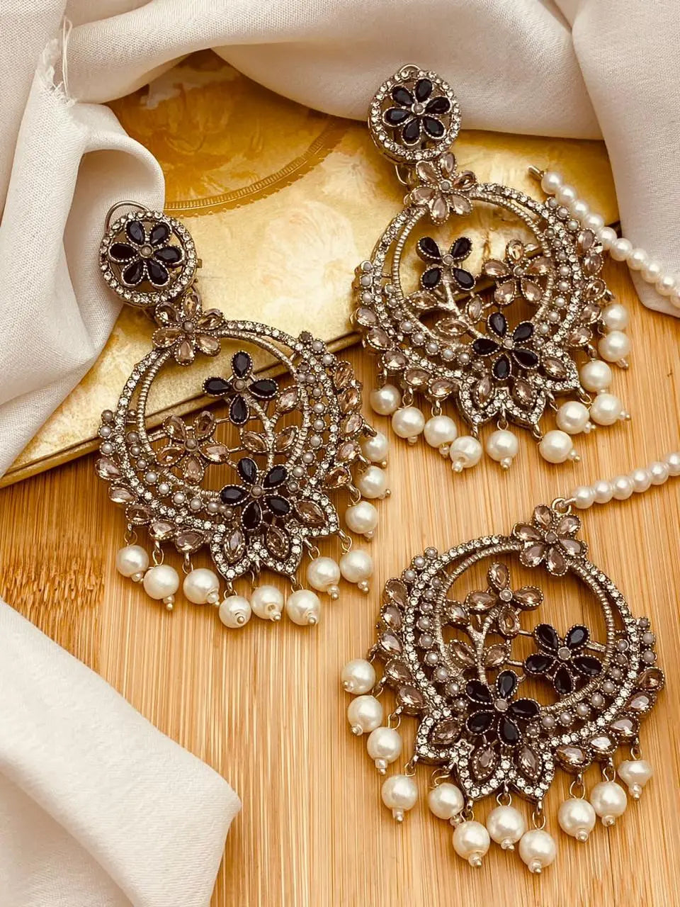 Marjan Zarcon Baali Tika -2137-Silver Nayab Jewellery