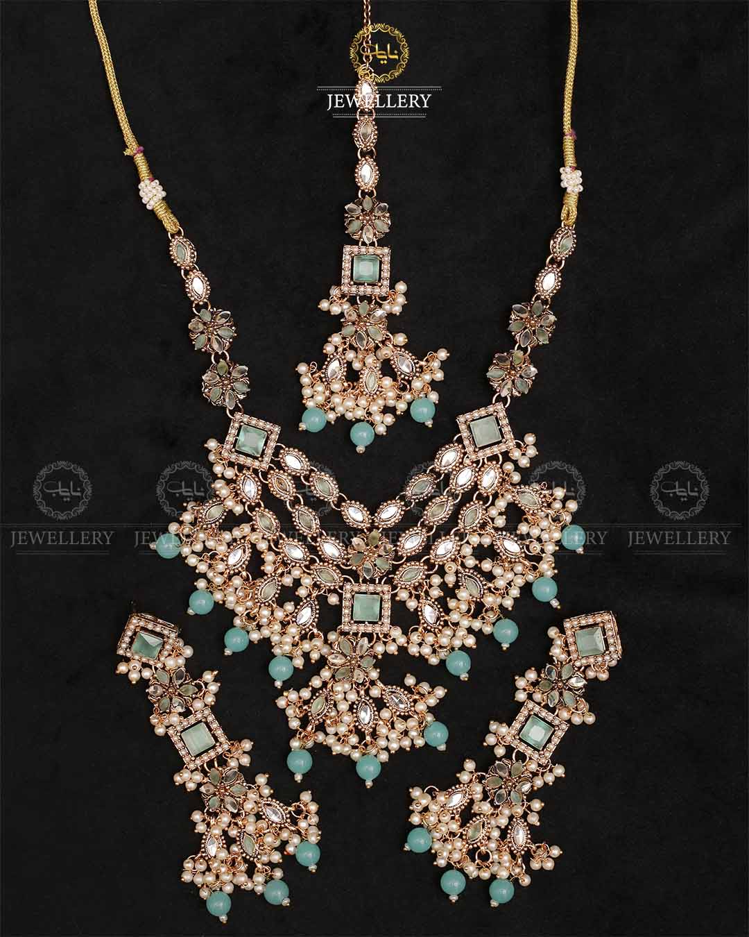 Mercury Kundan Necklace set-2329-Golden Nayab Jewellery