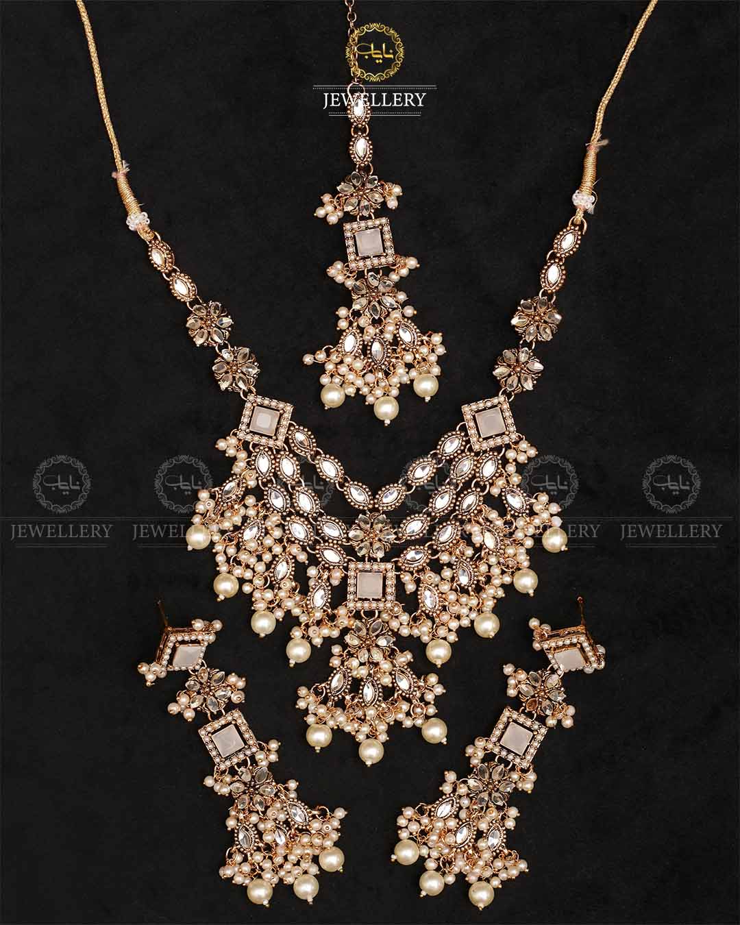 Mercury Kundan Necklace set-2329-Golden Nayab Jewellery