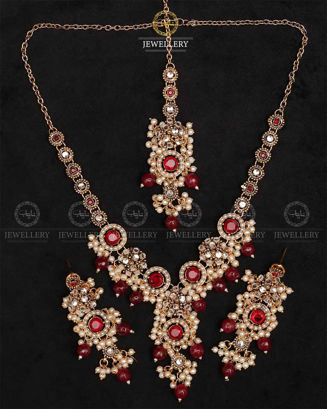 Mercury Kundan Necklace set-2331-Golden Nayab Jewellery