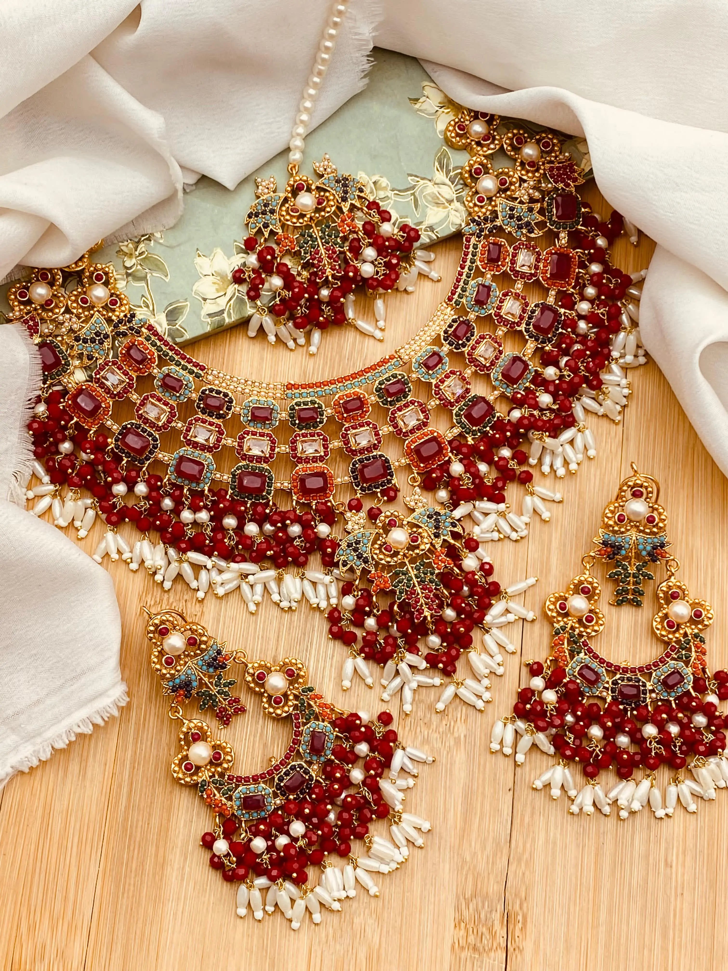 Nafees Noratan Bridal set-2350 Nayab Jewellery