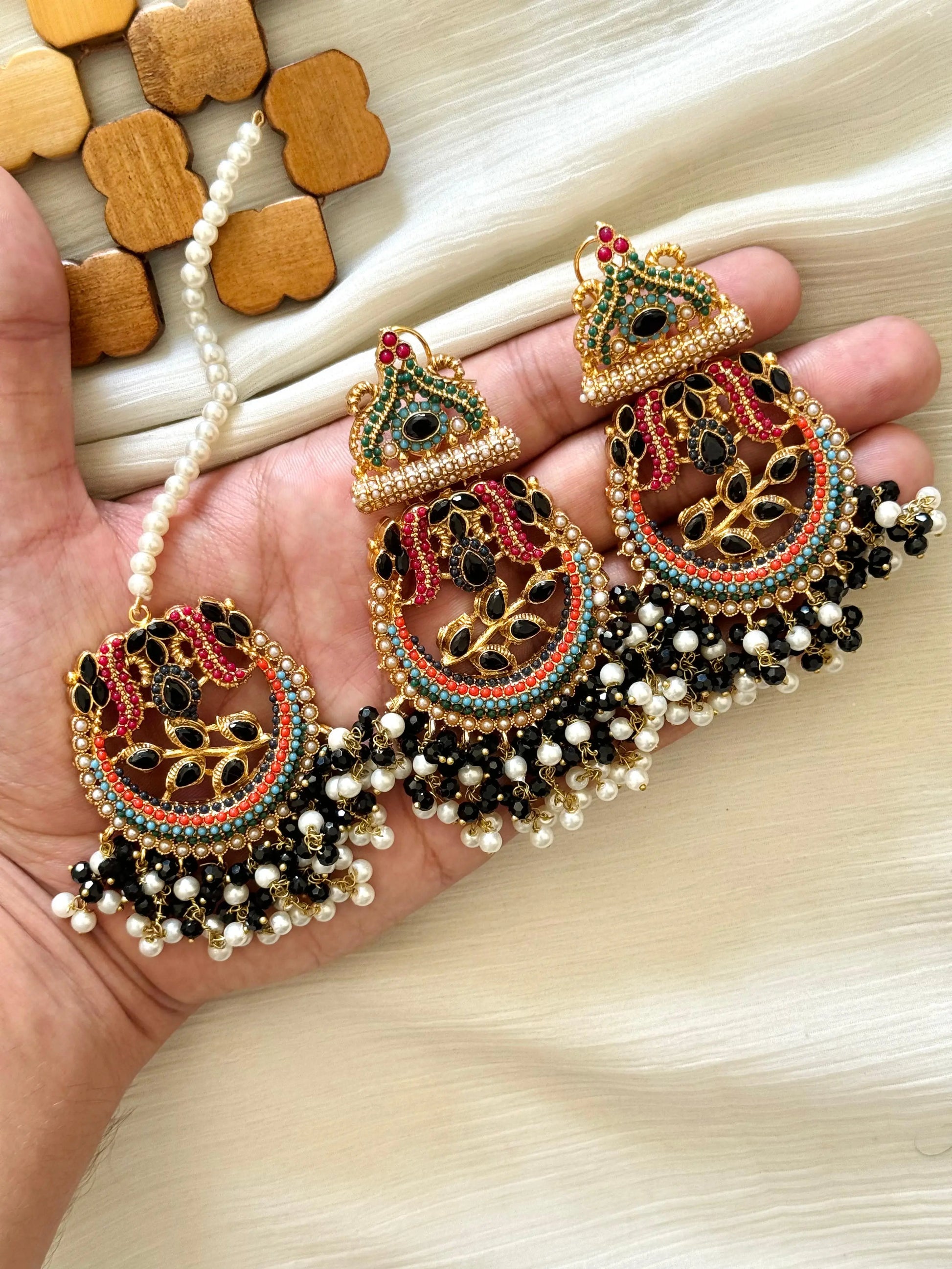 Noratan Baali Tika set-2304 Nayab Jewellery