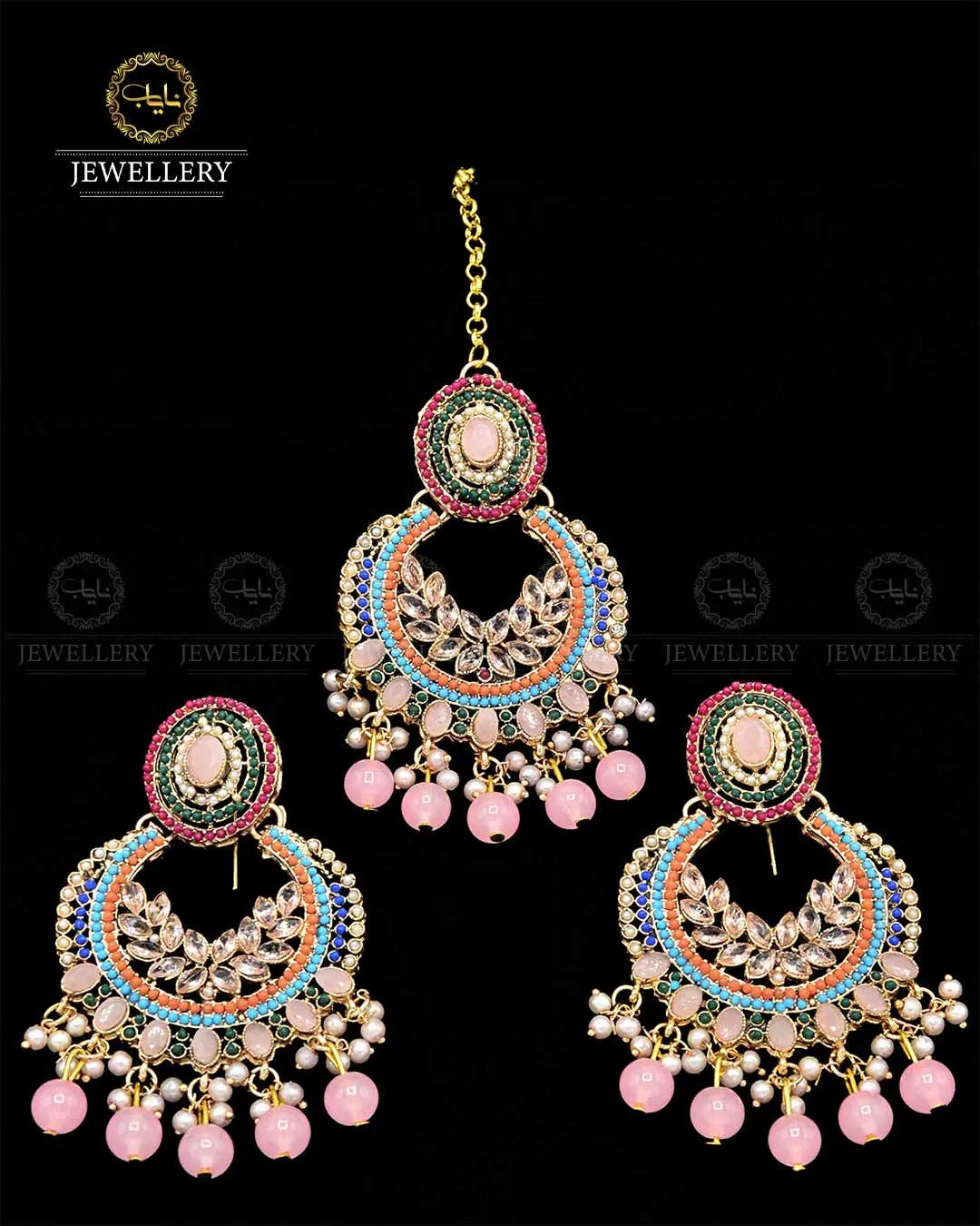 Noratan Baali tika set NJ-1813 Nayab Jewellery