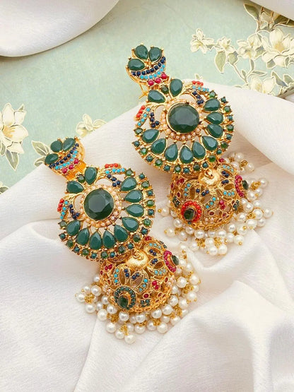 Noratan Big size jhumka -1931 Nayab Jewellery