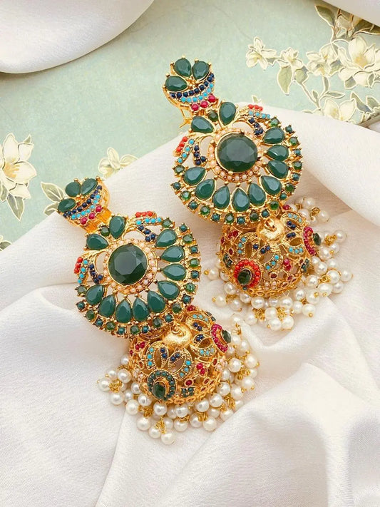 Noratan Big size jhumka -1931 Nayab Jewellery
