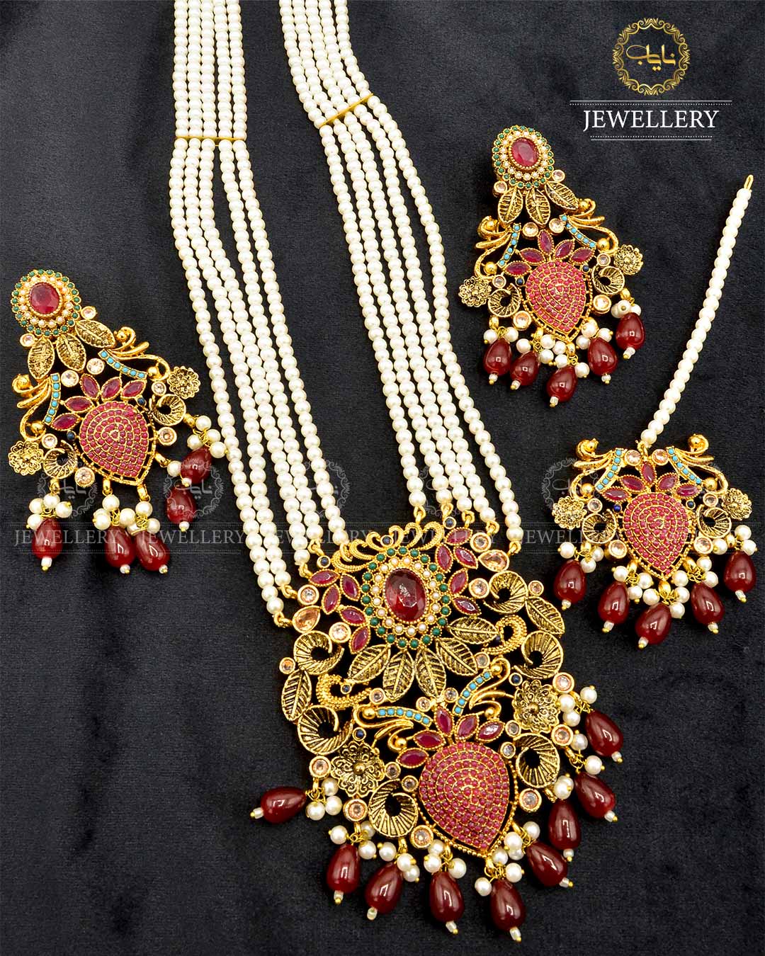 Noratan Bridal Mala set NJ- 1682 Nayab Jewellery