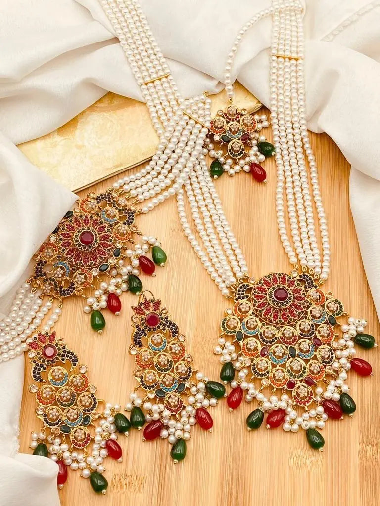 Noratan Bridal Set NJ-1595 Nayab Jewellery