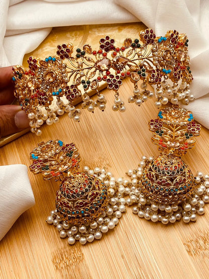 Noratan Chokar Set With Tika NJ-1465 Nayab Jewellery