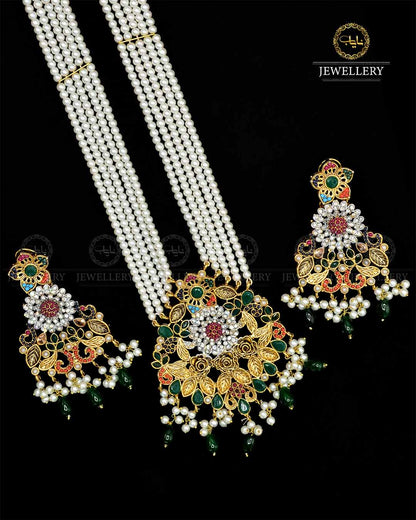 Noratan Mala set NJ-1821 Nayab Jewellery