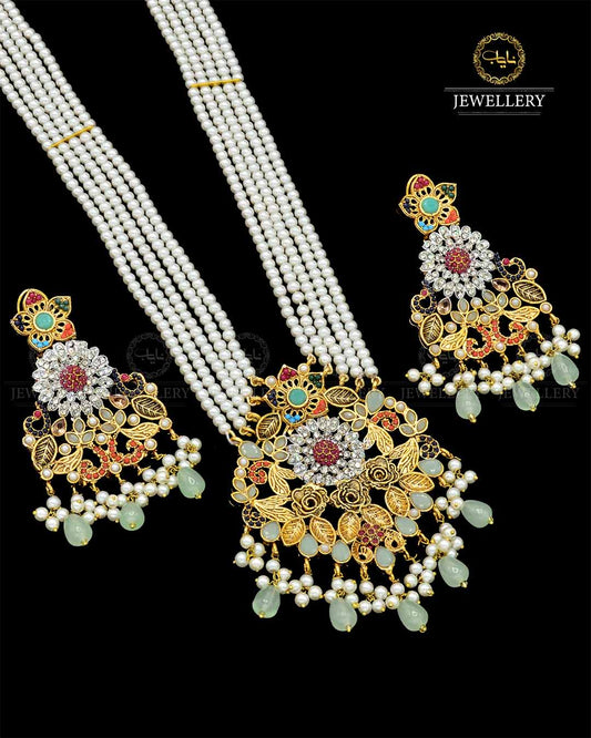 Noratan Mala set NJ-1821 Nayab Jewellery