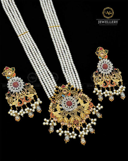 Noratan Mala set NJ-1821 Nayab Jewellery