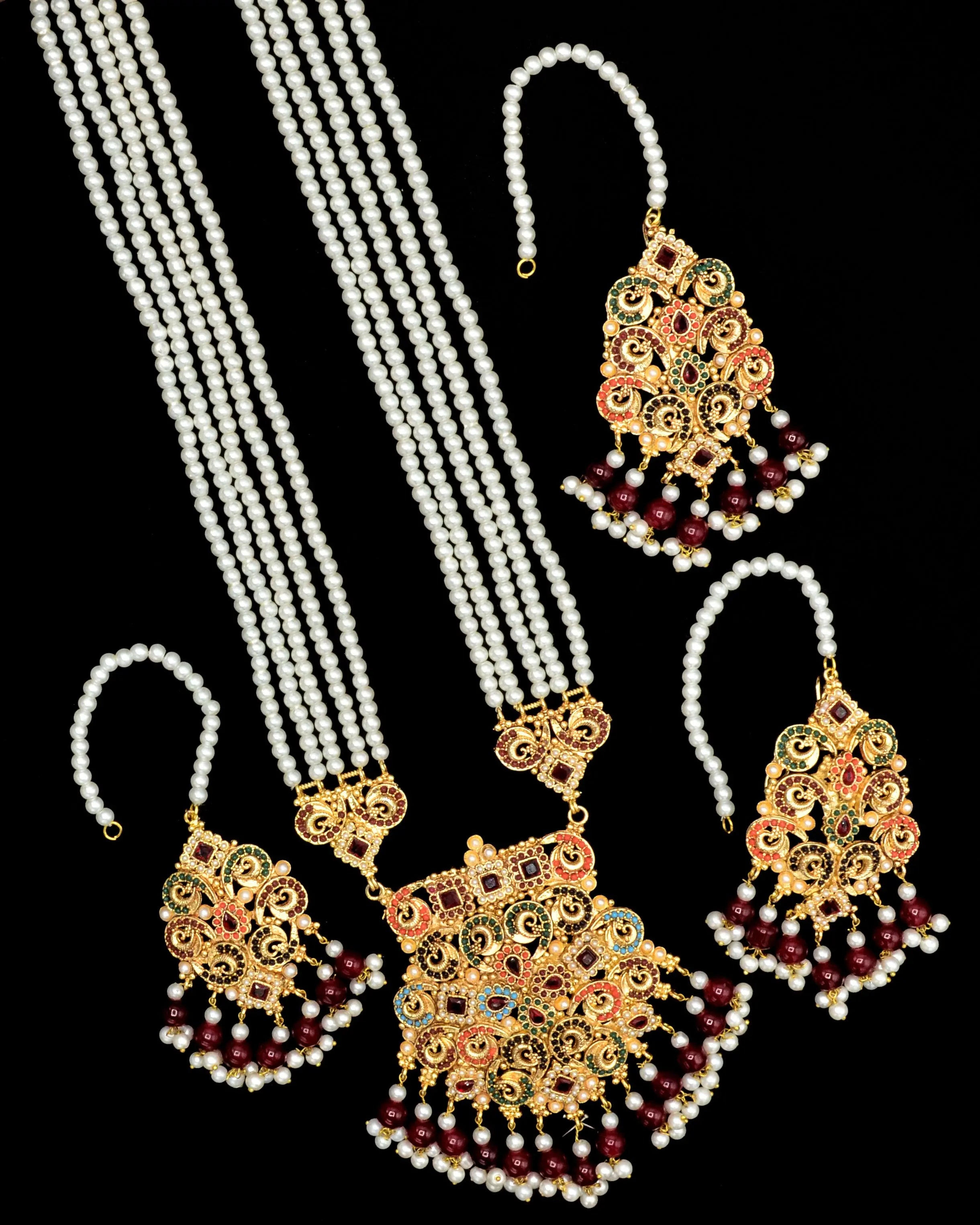 Noratan Mala set NJ-1837 Nayab Jewellery