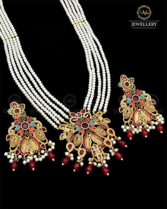 Noratan Mala set NJ-1842 Nayab Jewellery