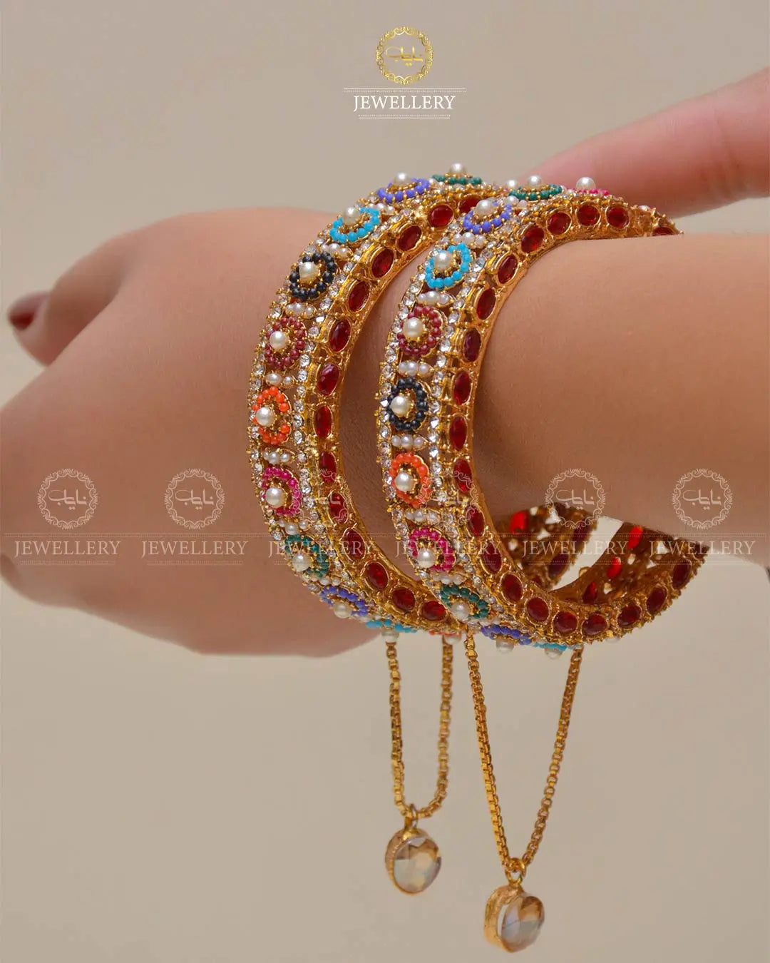 Noratan Openable Bangles (Pair) NJ-1483 Nayab Jewellery