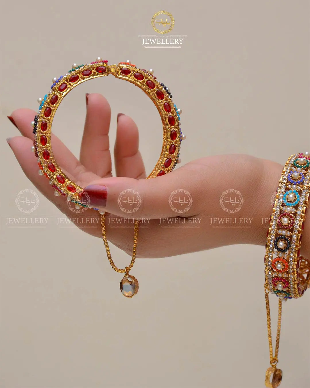 Noratan Openable Bangles (Pair) NJ-1483 Nayab Jewellery