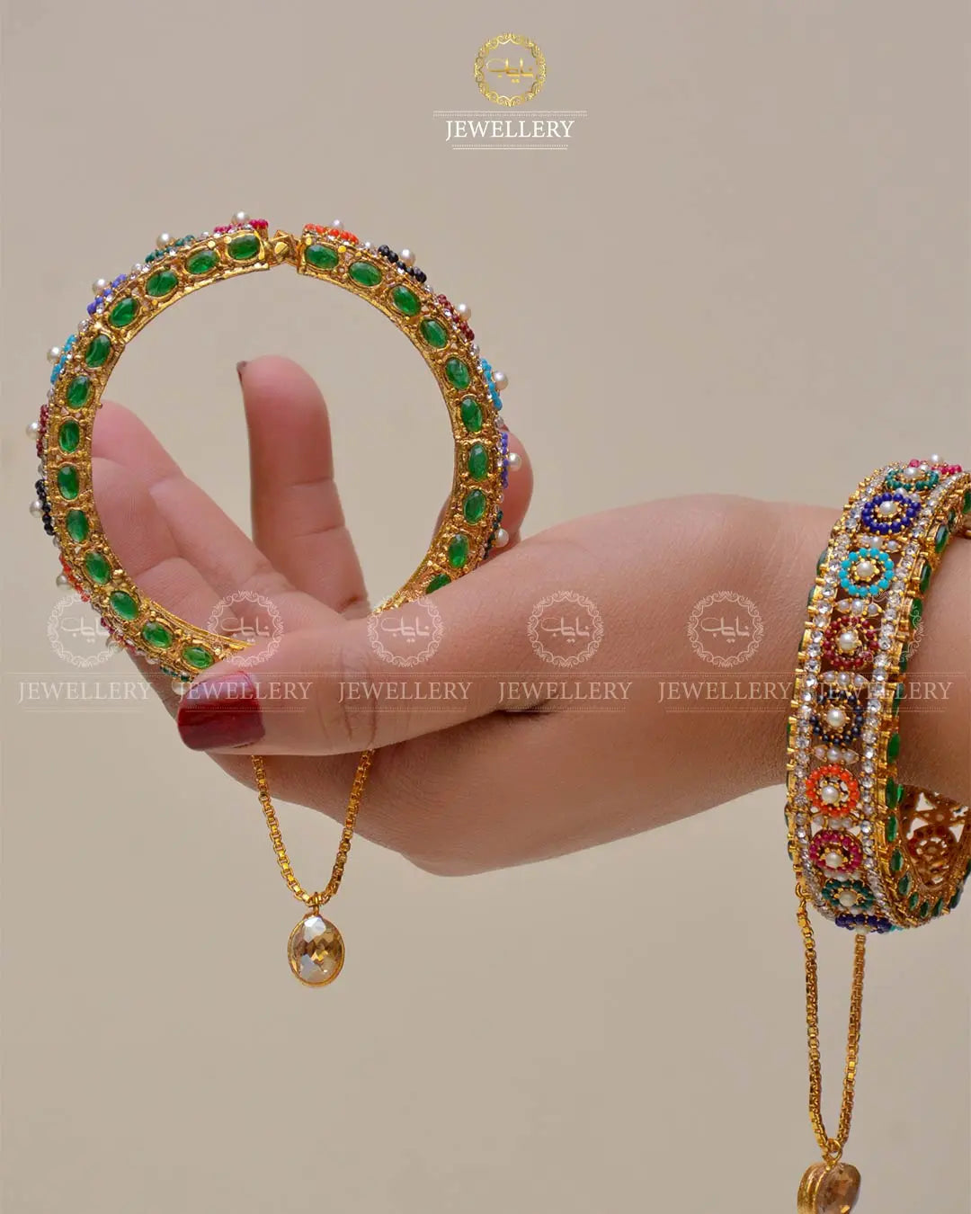 Noratan Openable Bangles (Pair) NJ-1483 Nayab Jewellery