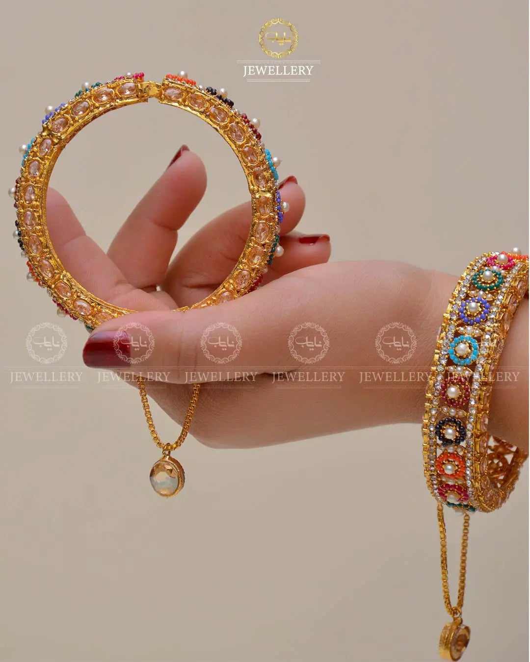 Noratan Openable Bangles (Pair) NJ-1483 Nayab Jewellery