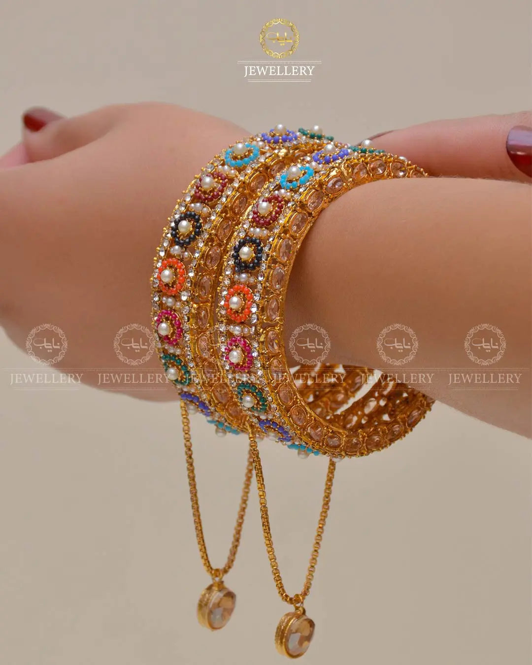 Noratan Openable Bangles (Pair) NJ-1483 Nayab Jewellery