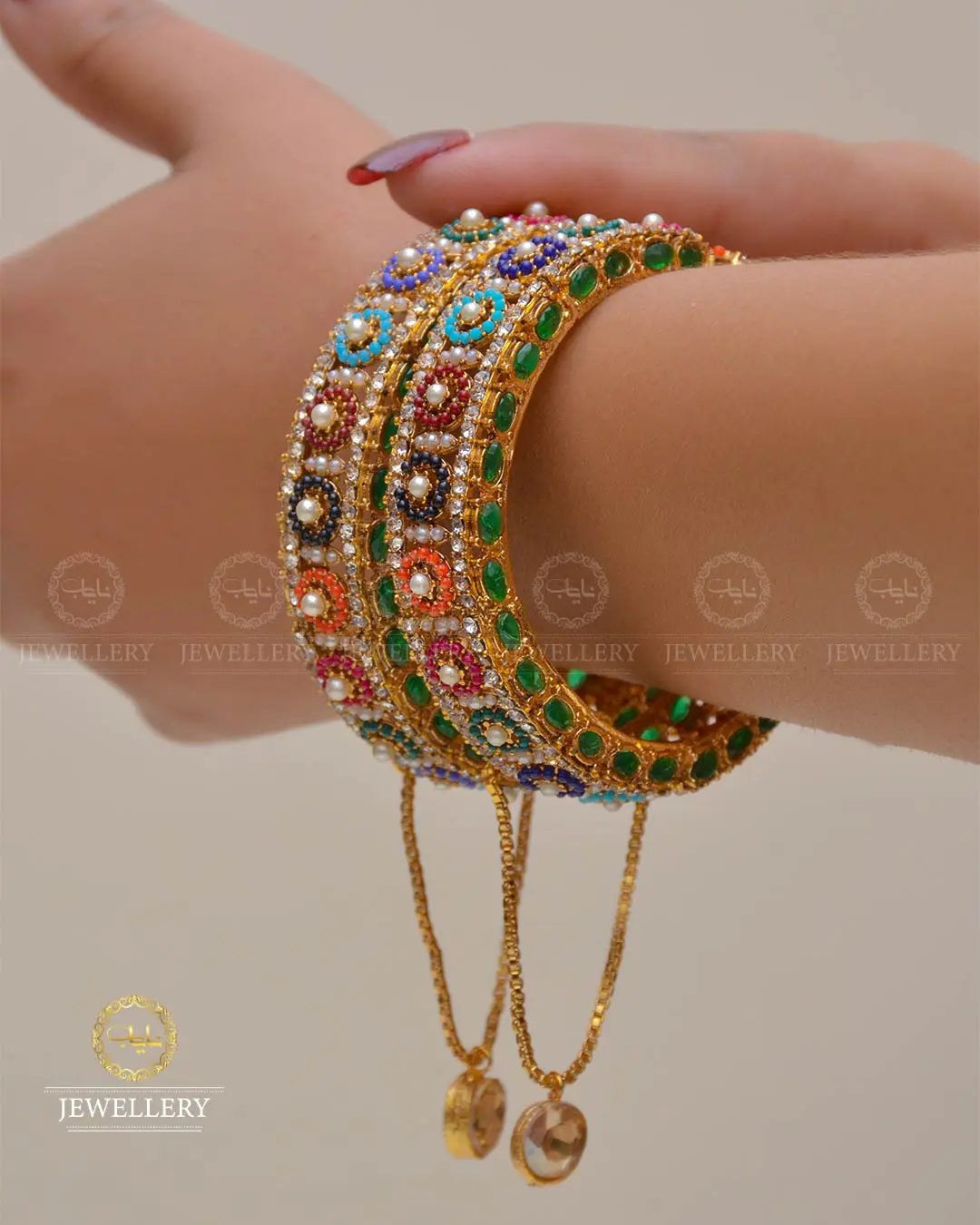 Noratan Openable Bangles (Pair) NJ-1483 Nayab Jewellery