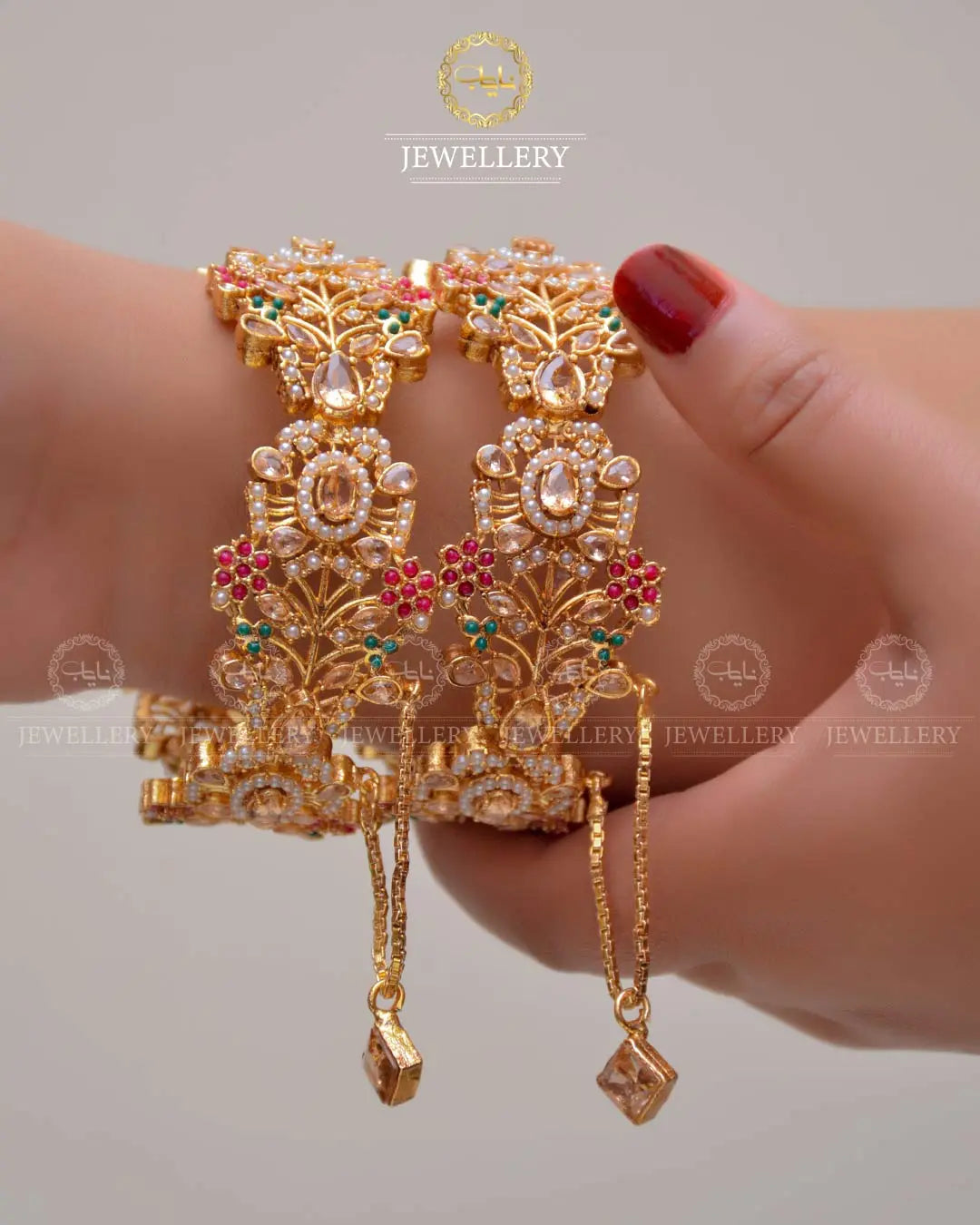 Noratan Openable Bangles (Pair) NJ-1629 Nayab Jewellery