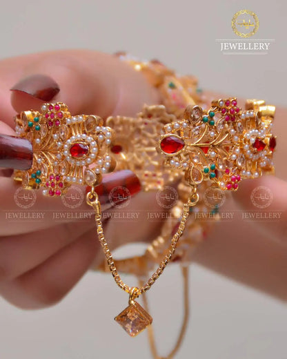 Noratan Openable Bangles (Pair) NJ-1629
