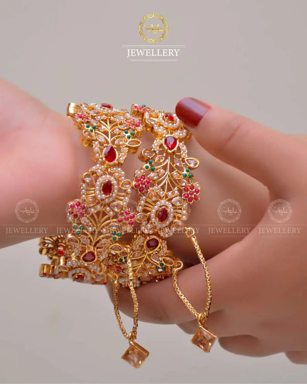 Noratan Openable Bangles (Pair) NJ-1629 Nayab Jewellery