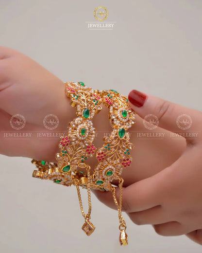 Noratan Openable Bangles (Pair) NJ-1629