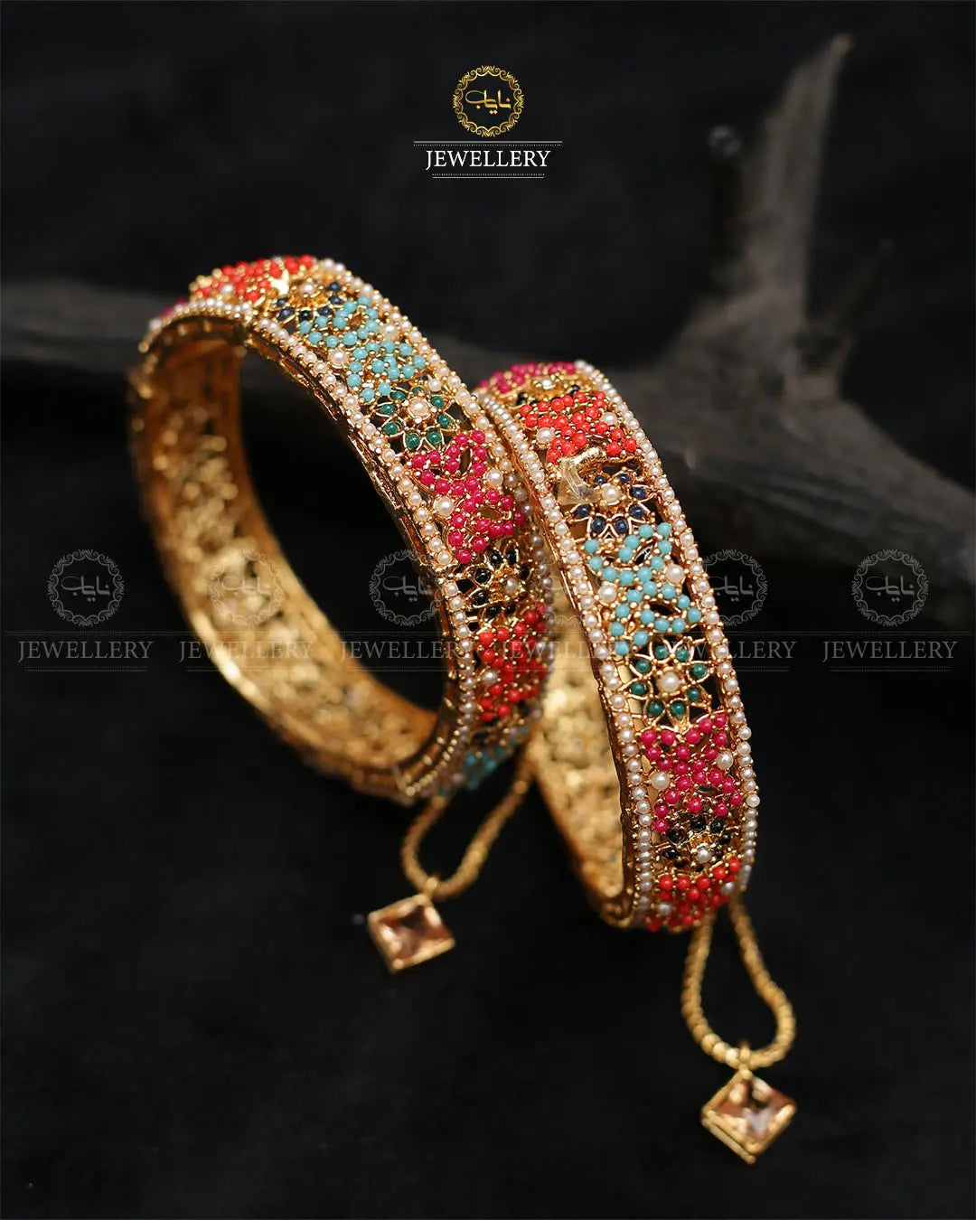 Noratan Openable bangles (pair) -2367 Nayab Jewellery