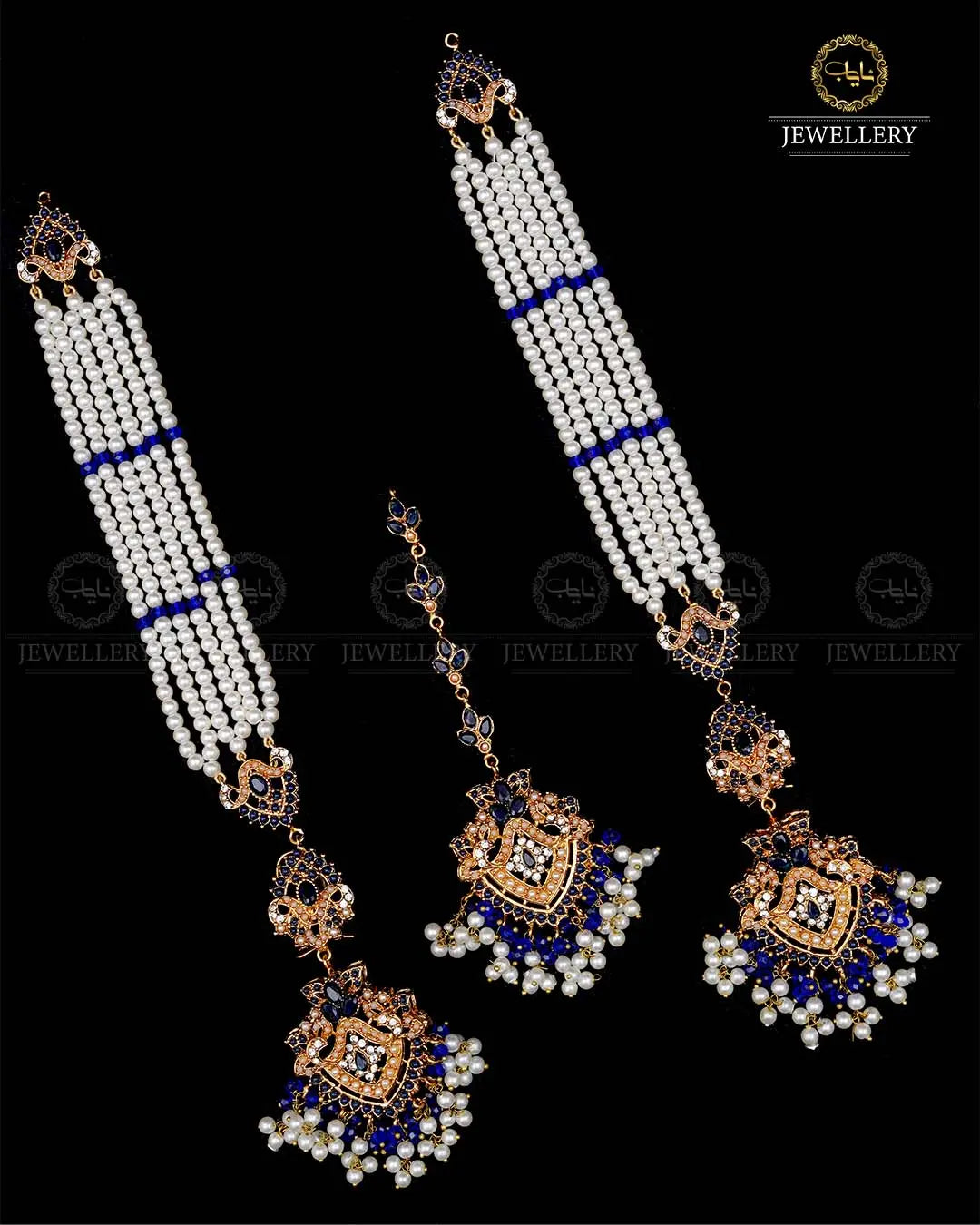 Noratan Sahara Earrings with Tika NJ-1668 Nayab Jewellery