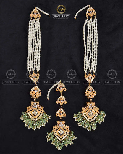 Noratan Sahara Earrings with Tika NJ-1668 Nayab Jewellery