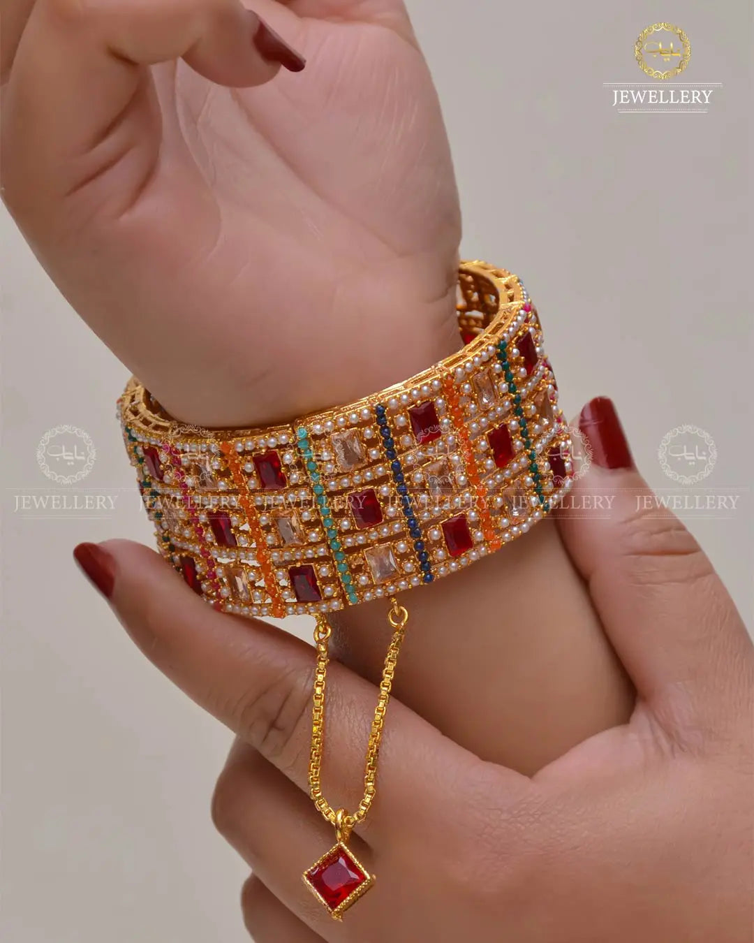 Noratan Zarcon Openable Kangan (Each) NJ-1632 Nayab Jewellery