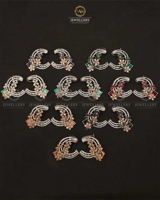 Noratan chand Baali NJ - 1681-Silver Nayab Jewellery