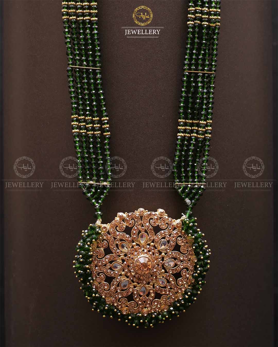 Omega Long Broch Mala-2293 Nayab Jewellery