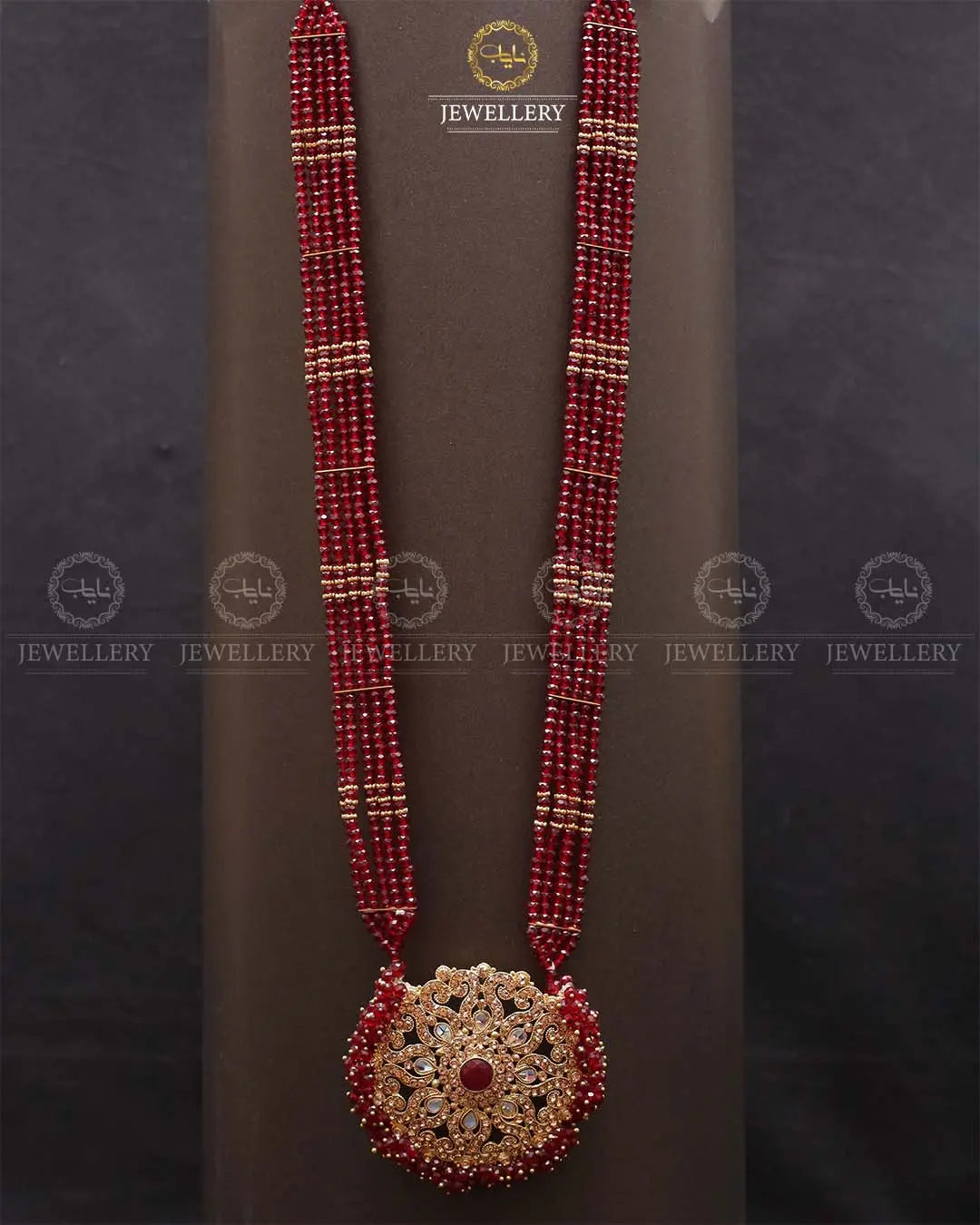 Omega Long Broch Mala-2293 Nayab Jewellery