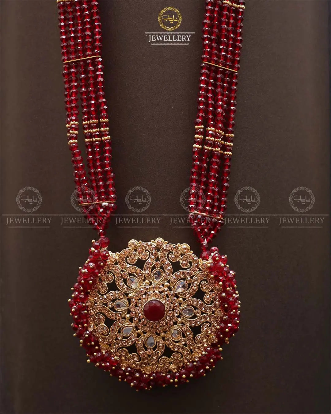 Omega Long Broch Mala-2293 Nayab Jewellery