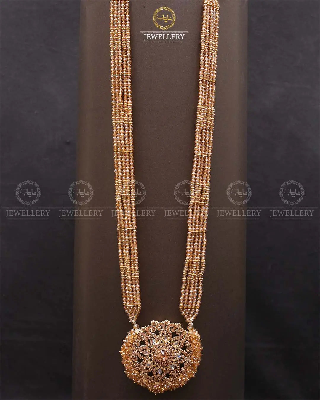 Omega Long Broch Mala-2293 Nayab Jewellery