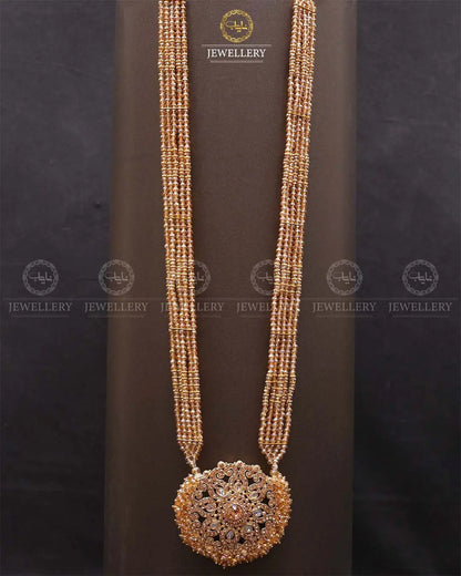 Omega Long Broch Mala-2293 Nayab Jewellery