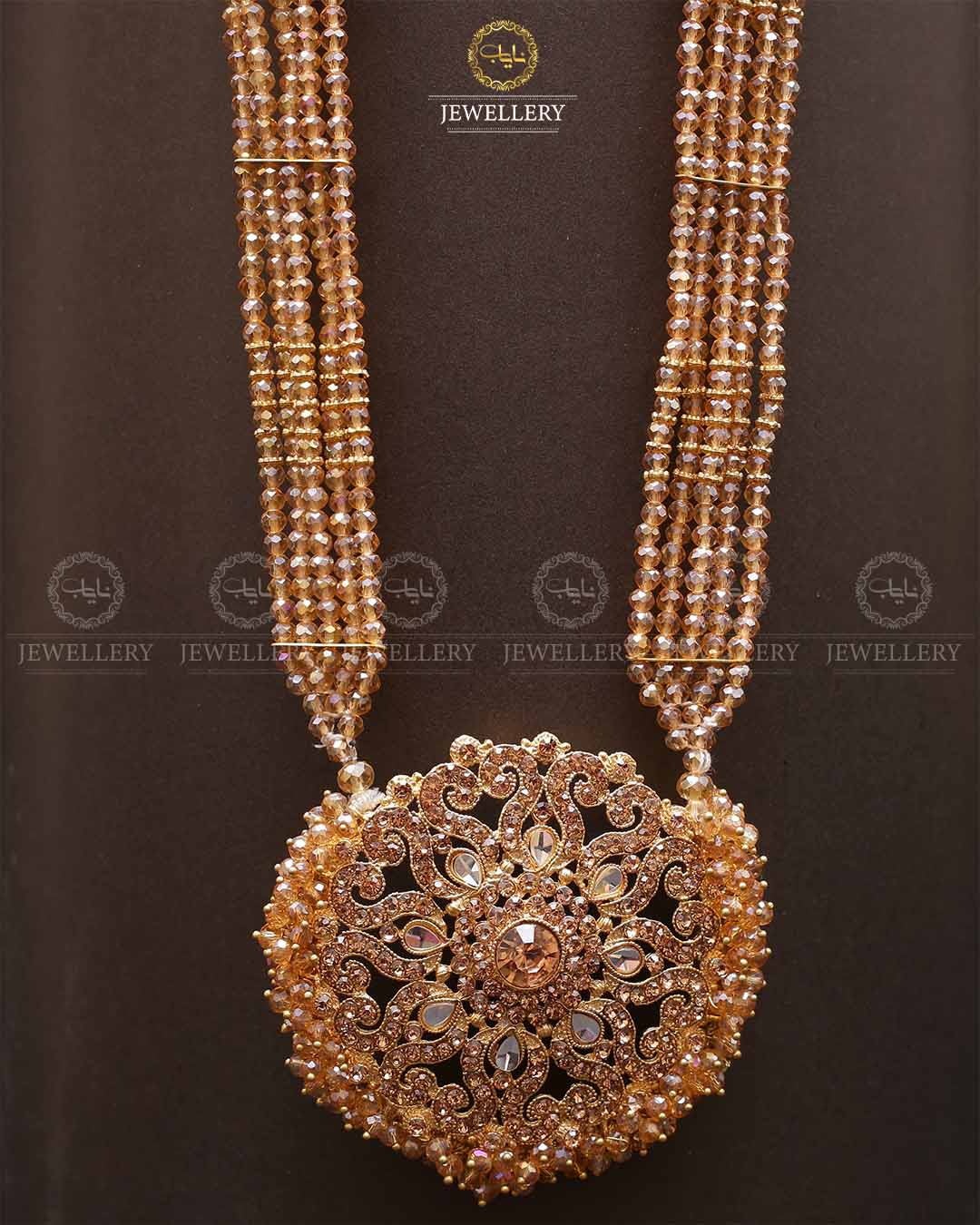 Omega Long Broch Mala-2293 Nayab Jewellery