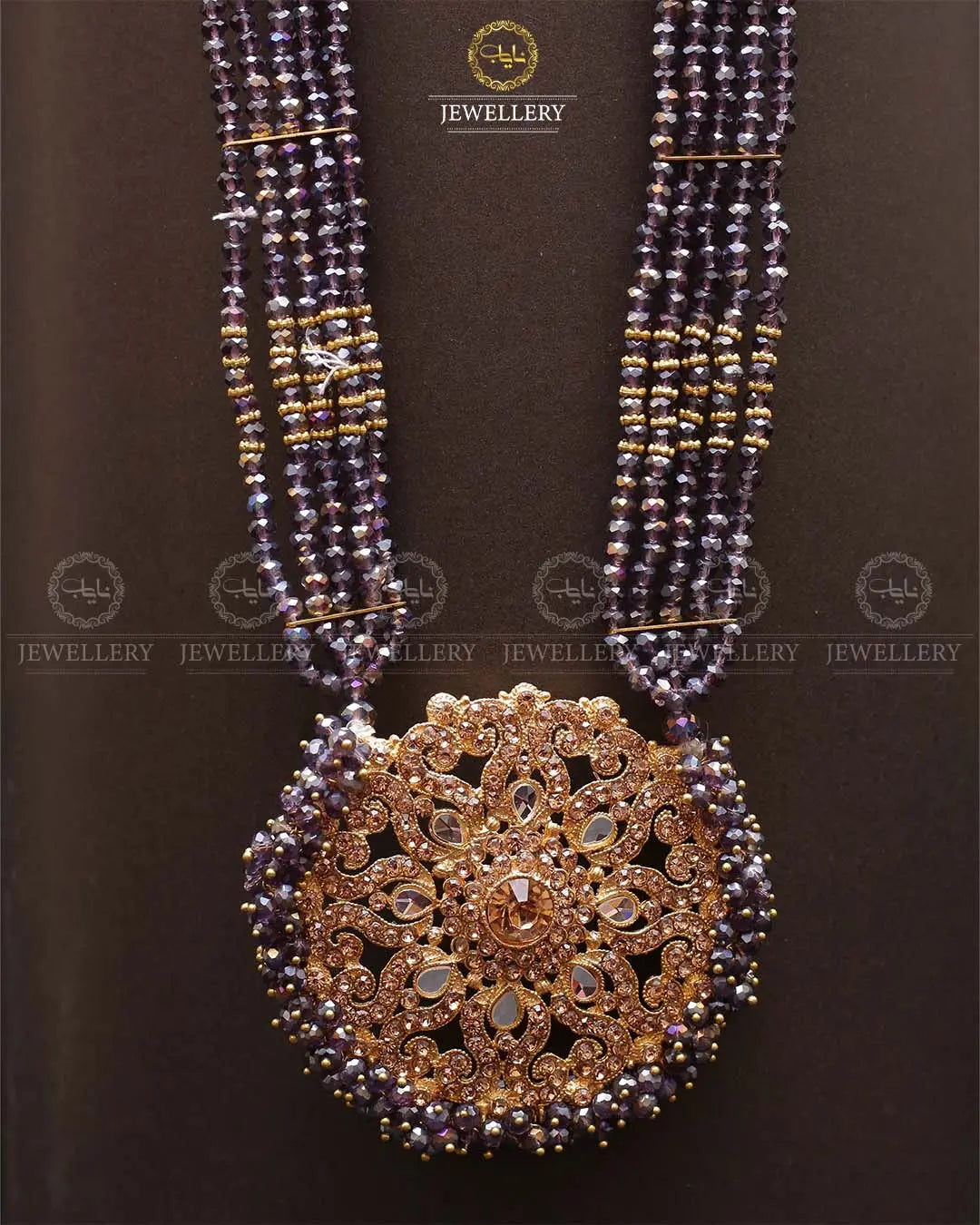 Omega Long Broch Mala-2293 Nayab Jewellery