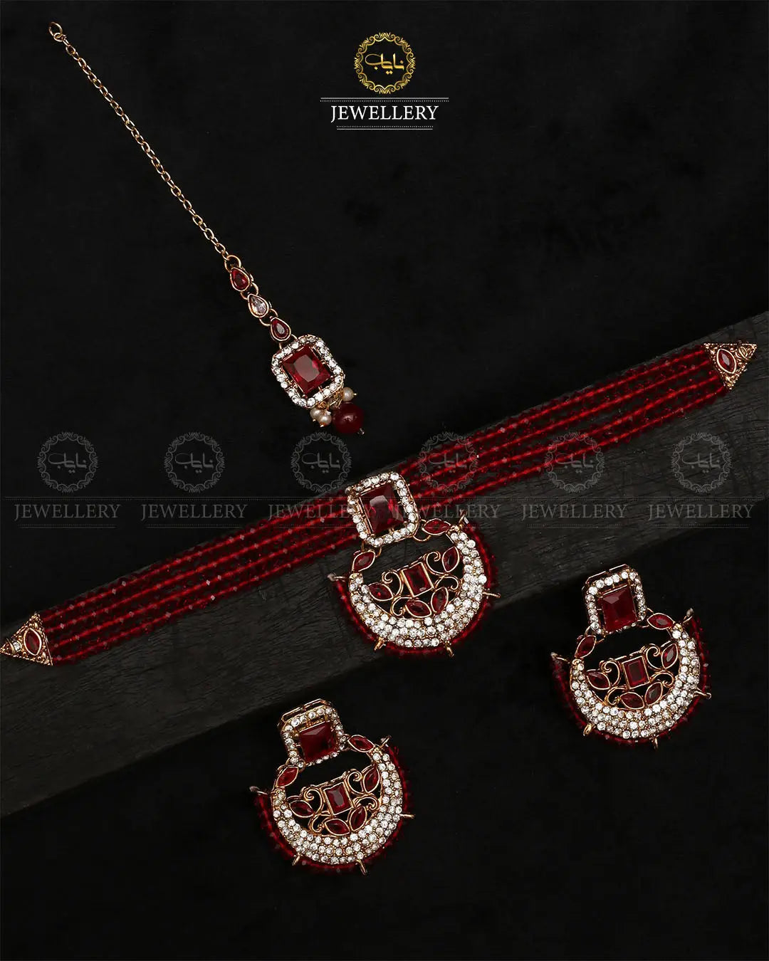 Omega Turkish Chokar set-2229-Golden Nayab Jewellery