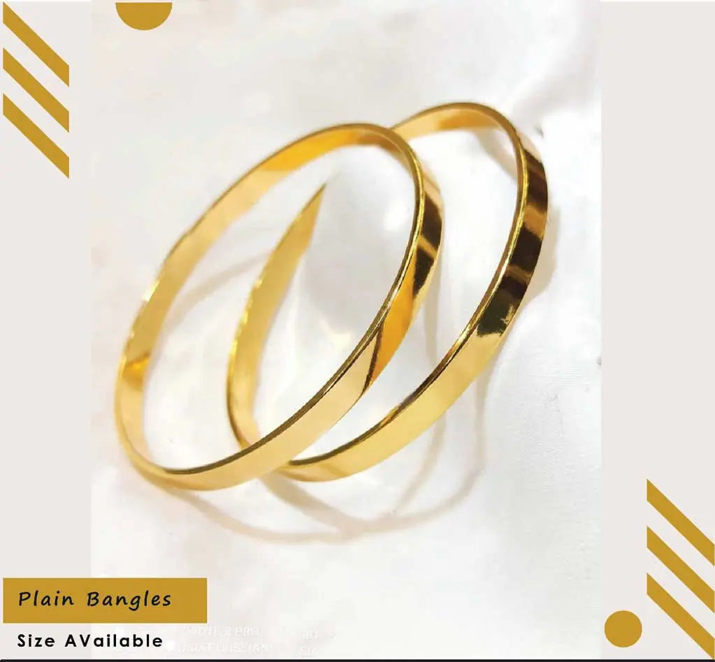 Plain Bangles (Pair) NJ-1242 Nayab Jewellery